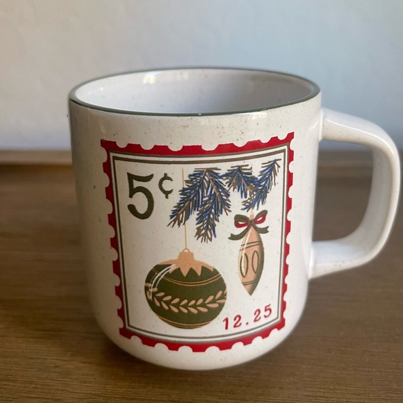 Hearth & Hand with Magnolia Christmas Stamp Stoneware Coffee Mug - Picture 9 of 10